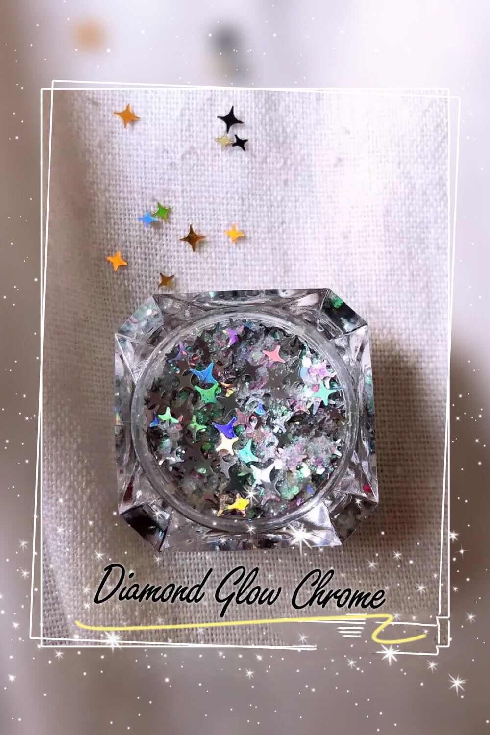 Inked Doll Cosmetics - DIAMOND GLOW - CHOOSE (White, Chrome or Pink!) (Face/Body/Hair) Glitter Gel