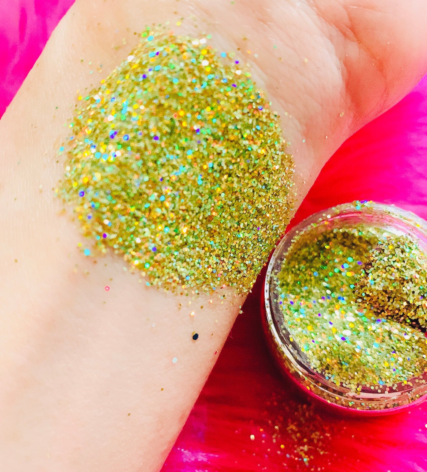 Inked Doll Cosmetics - GOLD CHROME (CHUNKY or FINE) Holographic Glamdoll Glitter