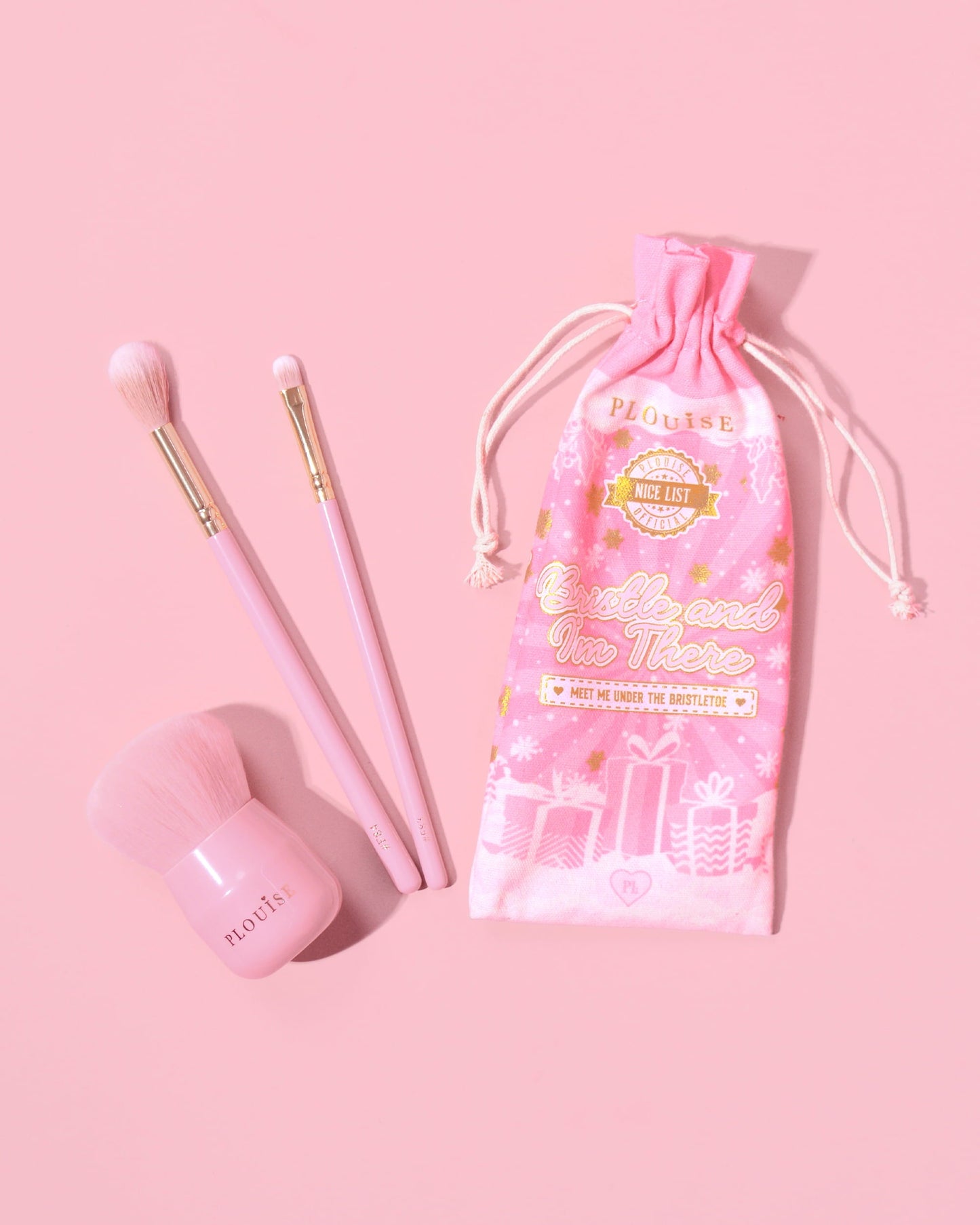 Christmas 3-Piece Face & Body Trio Brush Set