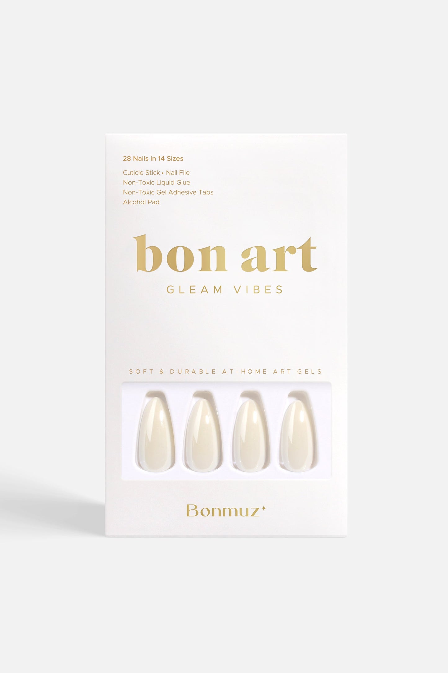 Bonmuz - Milk Sugar Pop | Soft & Durable Press-On Nails