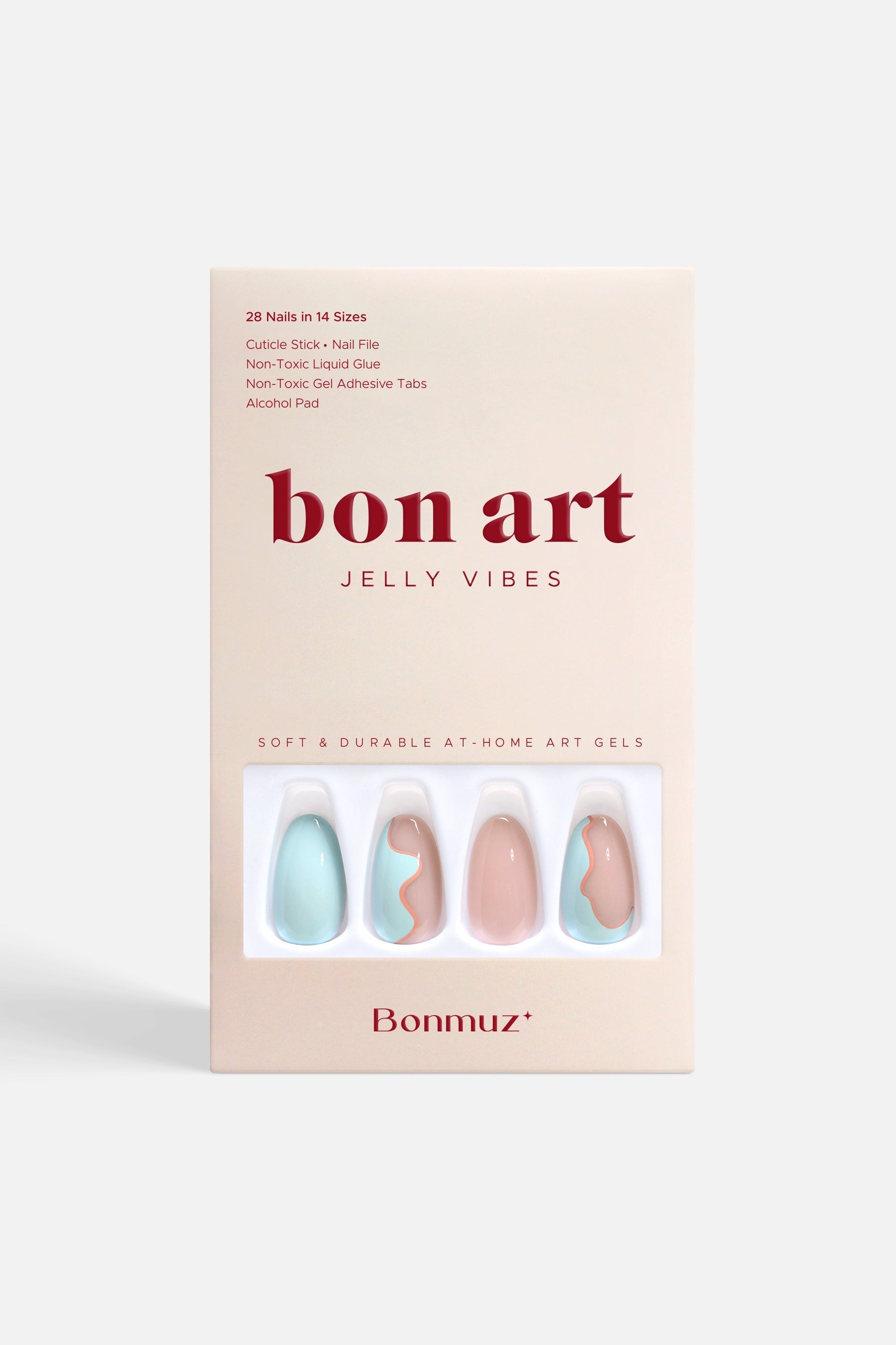 Bonmuz - Seabed Blossom | Soft & Durable Press-On Nails