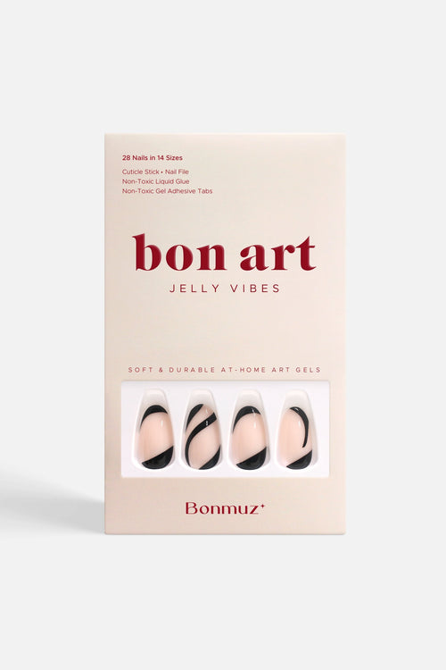 Bonmuz - Satin Black | Soft & Durable Press-On Nails
