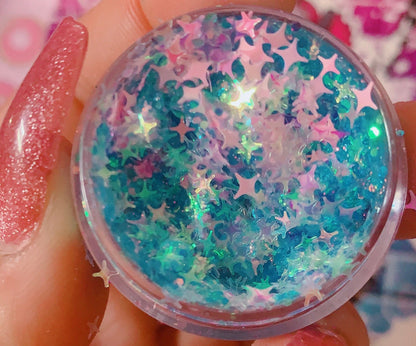 Inked Doll Cosmetics - COTTON CANDY BLUE Diamond Glow