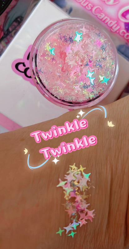 Inked Doll Cosmetics - TWINKLE TWINKLE MERMAID JELLY (FACE/BODY/HAIR) GLITTER GEL