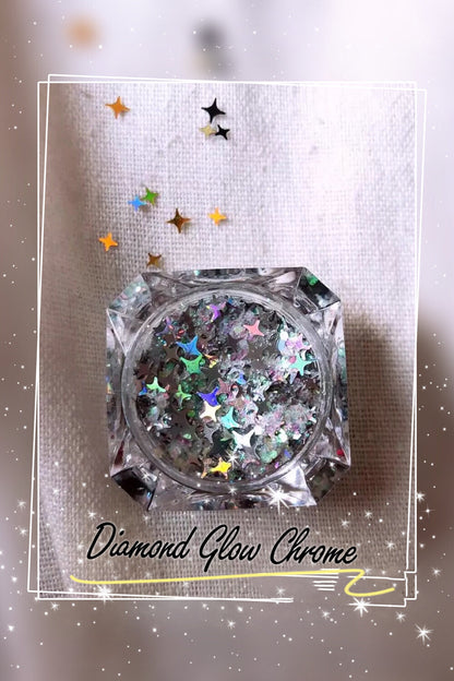 Inked Doll Cosmetics - DIAMOND GLOW - CHOOSE (White, Chrome or Pink!) (Face/Body/Hair) Glitter Gel