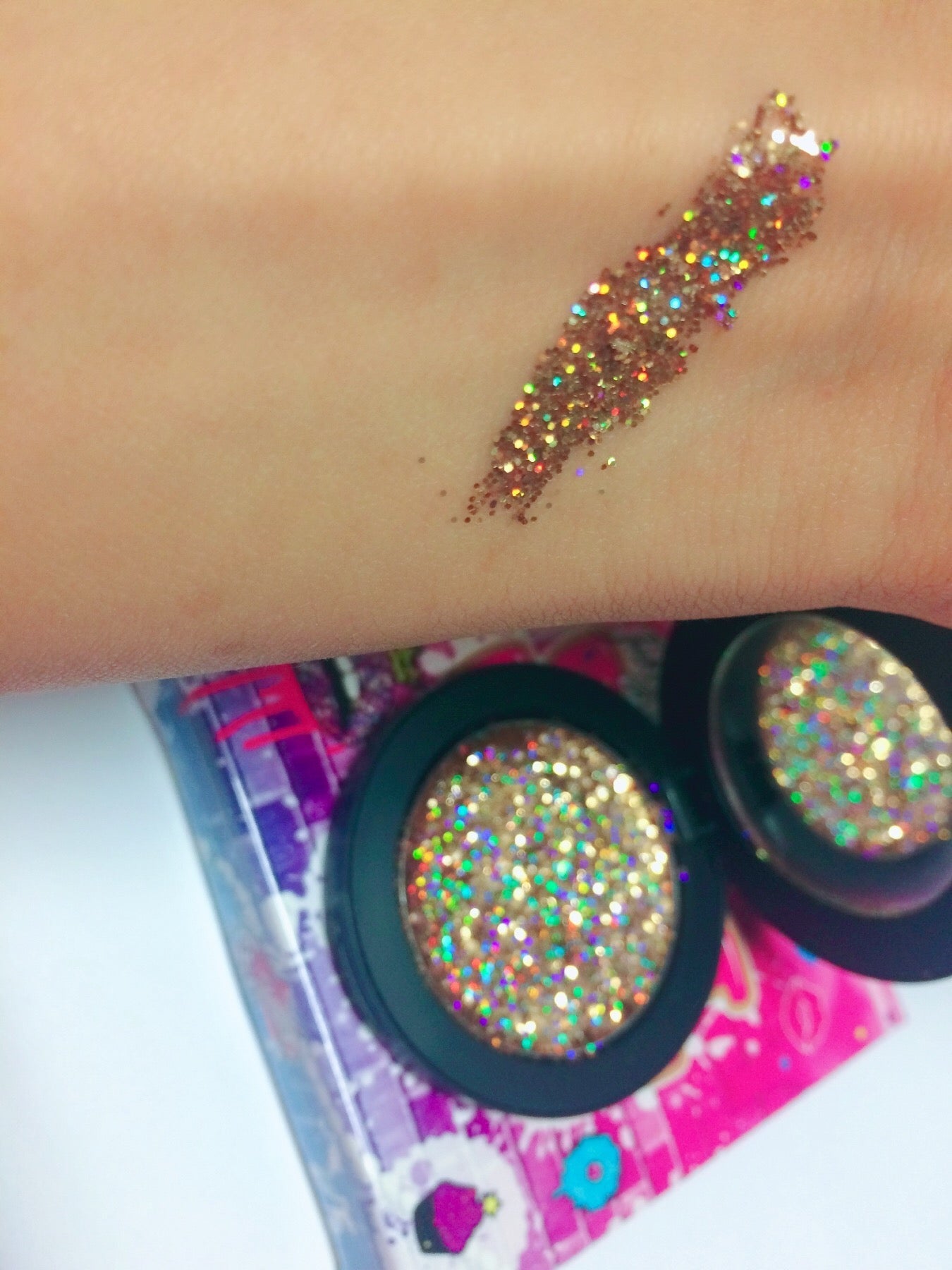 Inked Doll Cosmetics - "EXPENSIVE TASTE!" Single Pressed Glitter Palette