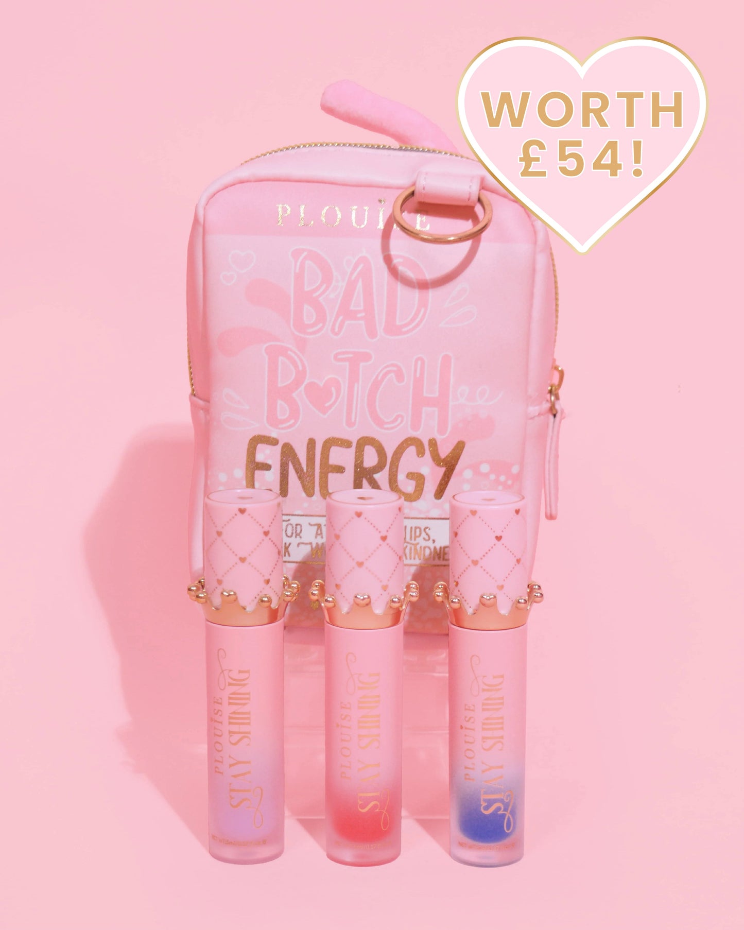 Gloss Boss Stay Shining Lip Oil Trio & Bag