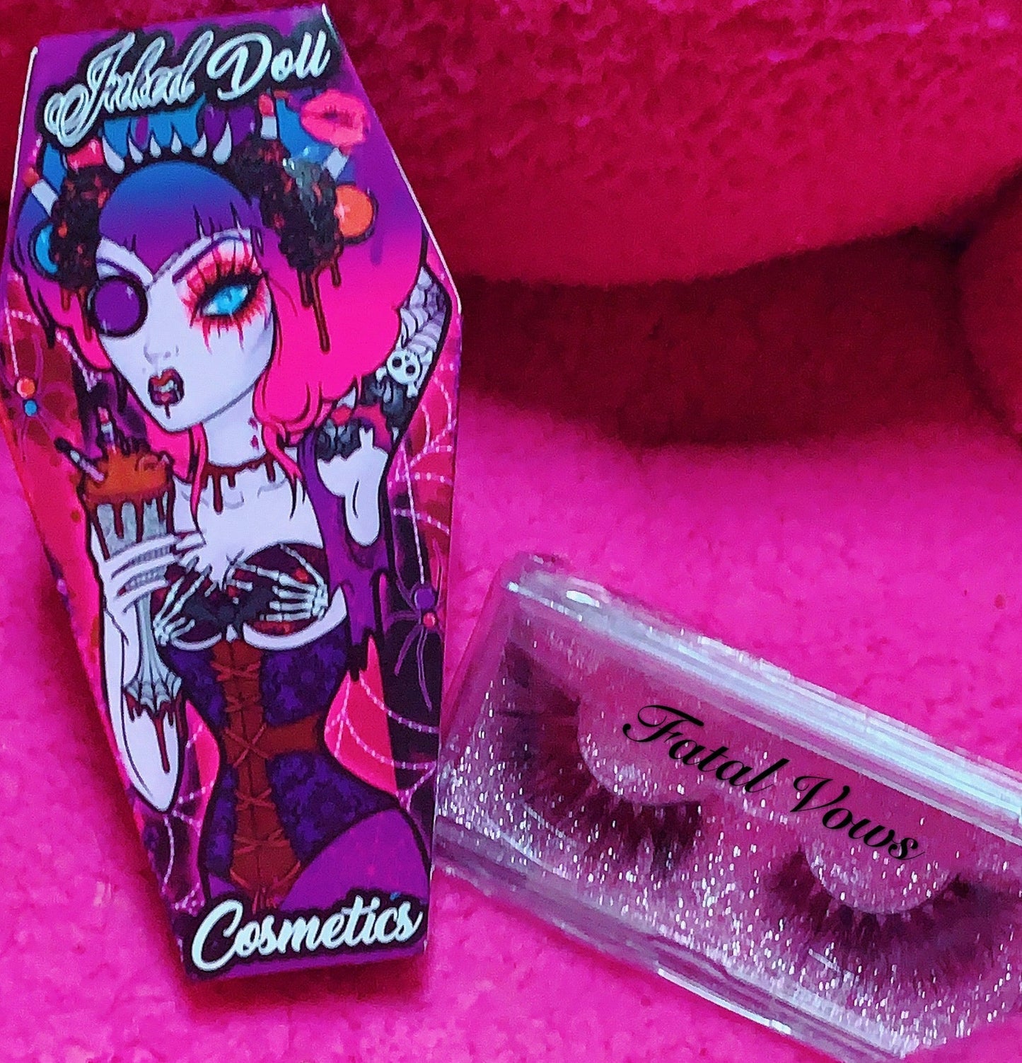 Inked Doll Cosmetics - "FATAL VOWS!" 3D DreamDoll Lashes *Coffin Case*