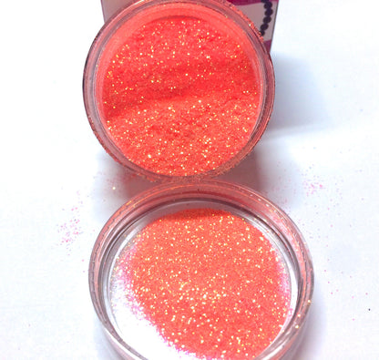 Inked Doll Cosmetics - NEON SHERBERT *UV* Iridescent (Orange) Glamdoll Glitter