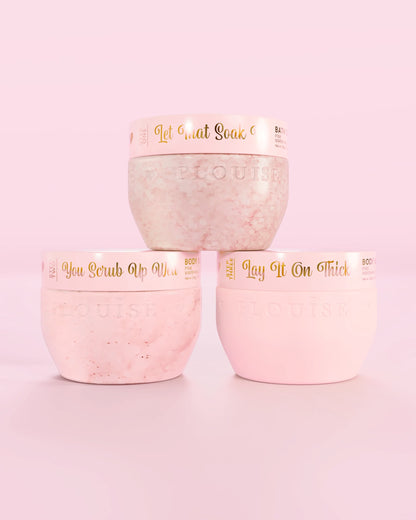 Hop Into Self-Care Body Butter, Body Scrub & Bath Salts Set