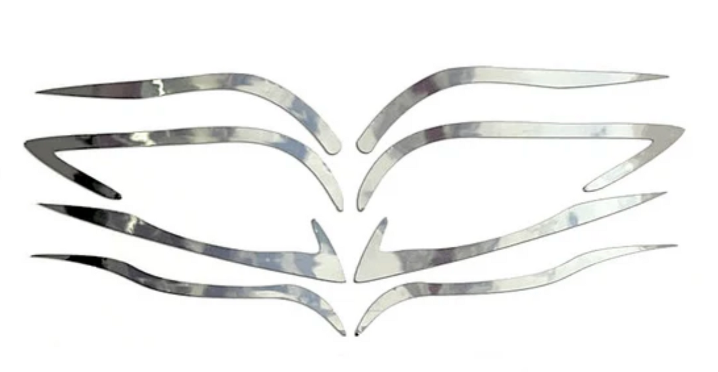 Face Lace x Glisten Cosmetics Devotion Liners - Chrome Makeup Stickers