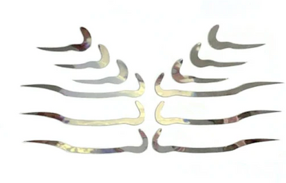 Face Lace x Glisten Cosmetics Underliners - Chrome Makeup Stickers