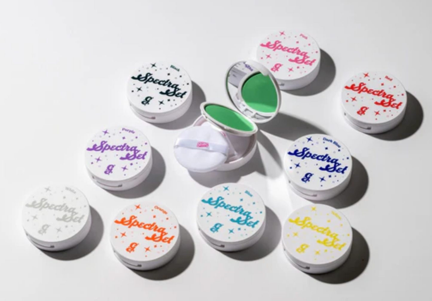Glisten Cosmetics Spectra Set Full Bundle - Colourful Pressed Powder