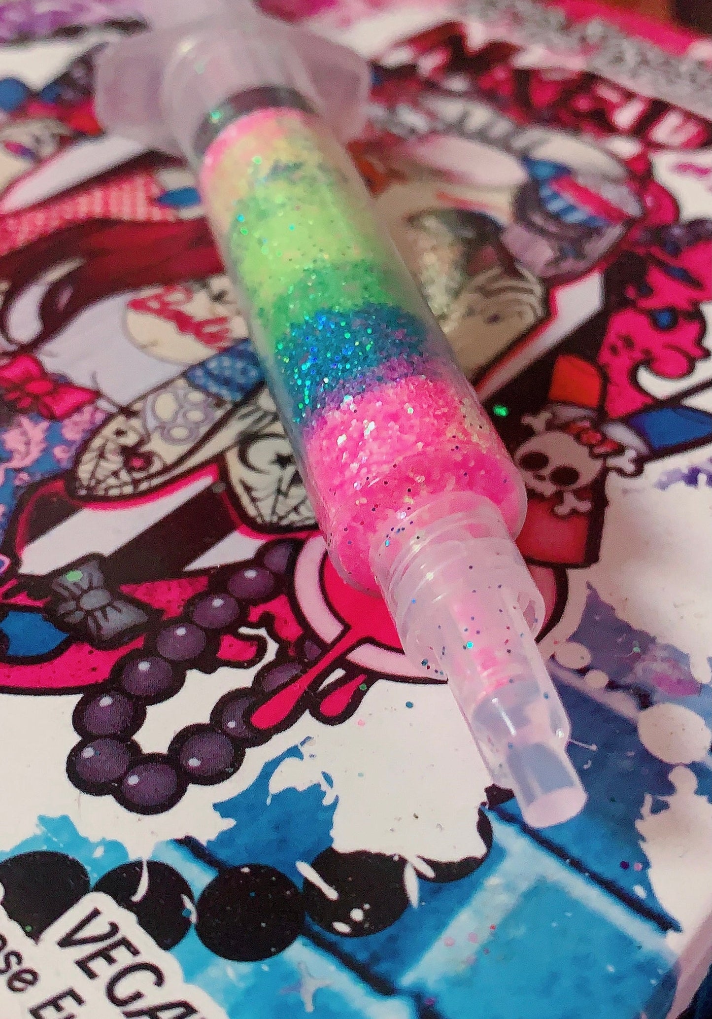 Inked Doll Cosmetics - ELECTRIC ZOO *UV* GlamDoll Glitter Syringe