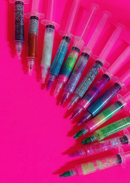 Inked Doll Cosmetics - ELECTRIC ZOO *UV* GlamDoll Glitter Syringe