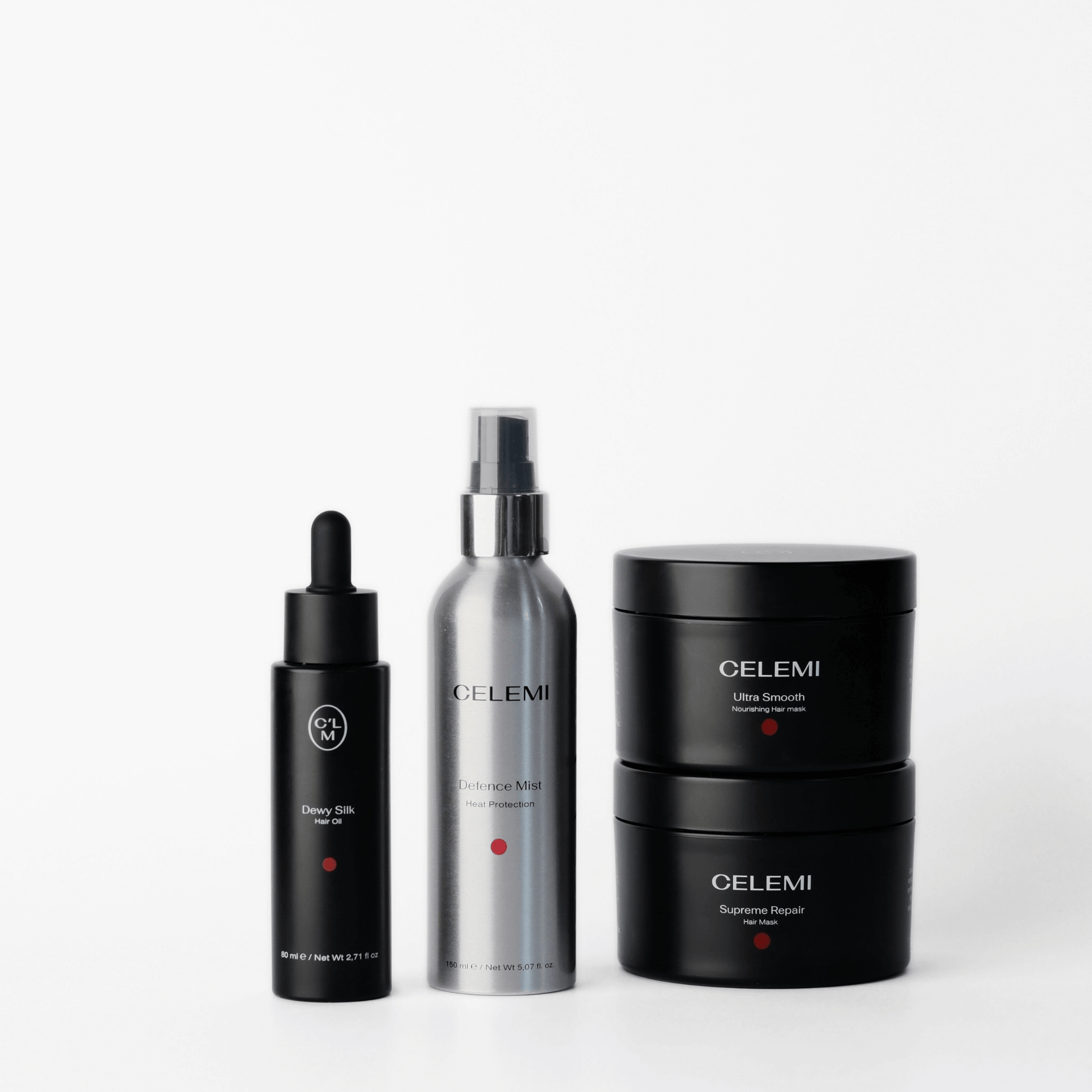 Celemi Cosmetics - Total Hair Care Bundle: Restore, Shine, Protect