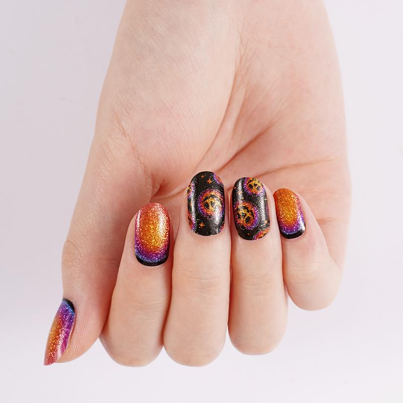 Candied Nails - Nail Sticker - Pumpkin Glitter