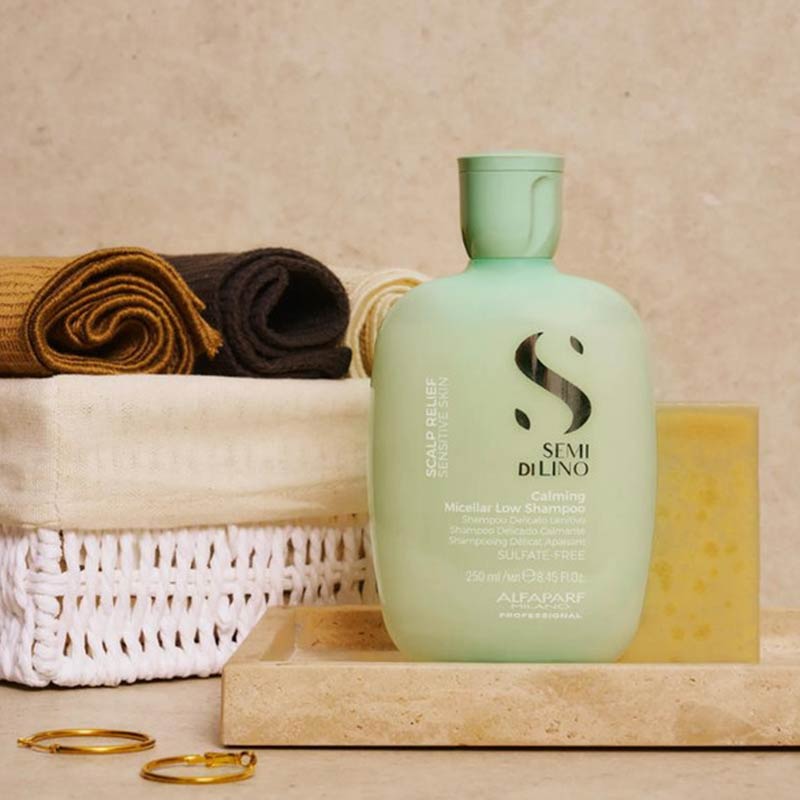 Alfaparf Semi Di Lino Scalp Relief Calming Micellar Low Shampoo For Hair Loss