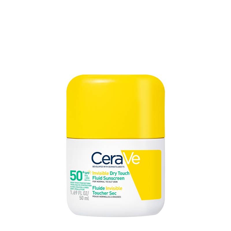CeraVe Invisible Dry Touch Mattifying Fluid Face Sunscreen SPF 50