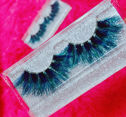 Inked Doll Cosmetics - *PEACOCK* (Blue/Green) DreamDoll Color Lashes!