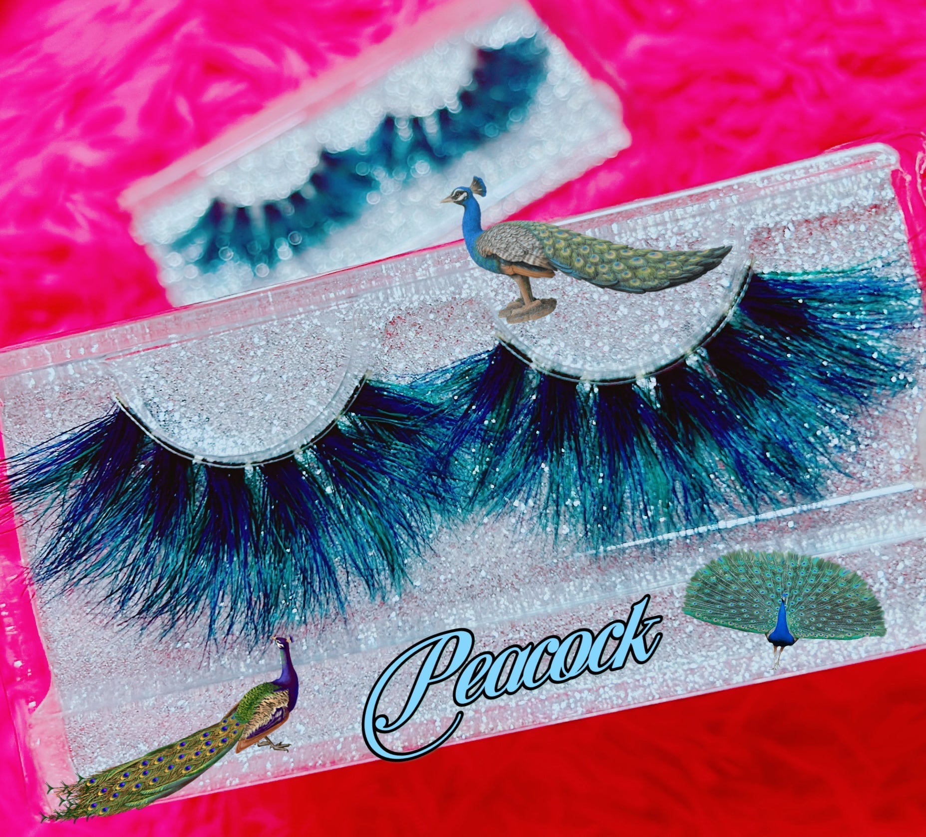 Inked Doll Cosmetics - *PEACOCK* (Blue/Green) DreamDoll Color Lashes!