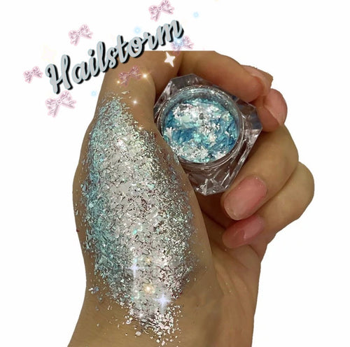 Inked Doll Cosmetics - HAILSTORM “Ice Glaciers” Gel Flakes