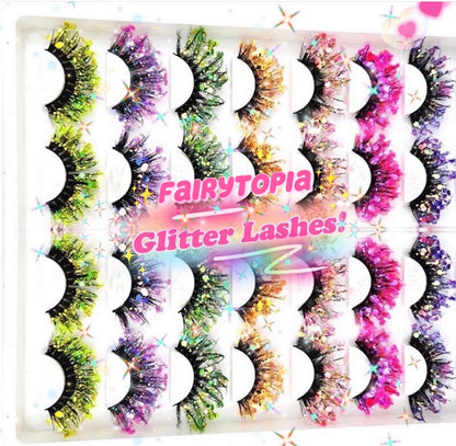 Inked Doll Cosmetics - FROST FAIRY “FairyTopia” *UV* Glitter DreamDoll Lashes
