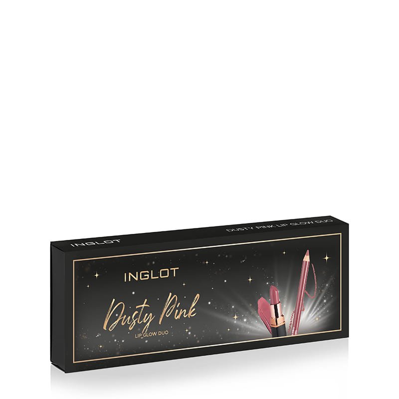 Inglot Dusty Pink Lip Glow Duo Gift Set Discontinued