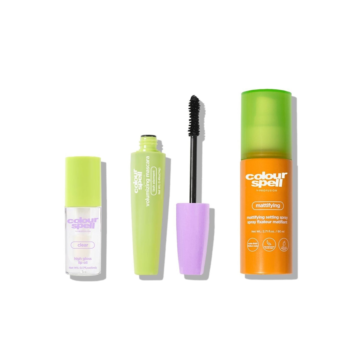ColourSpell - No Filter Needed Collection- Setting, Lip Oil & Mascara