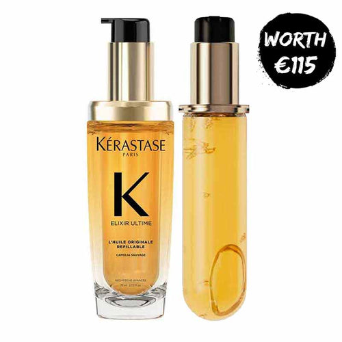 Kérastase Elixir Ultime Huile Originale Hair Oil with 75ml Refill For Dull Hair