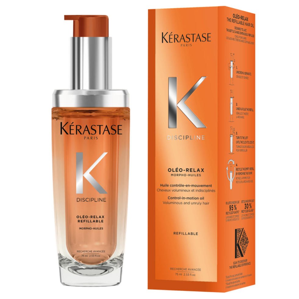 Kérastase Discipline Hair Oil For Frizzy Hair In Refillable Bottle